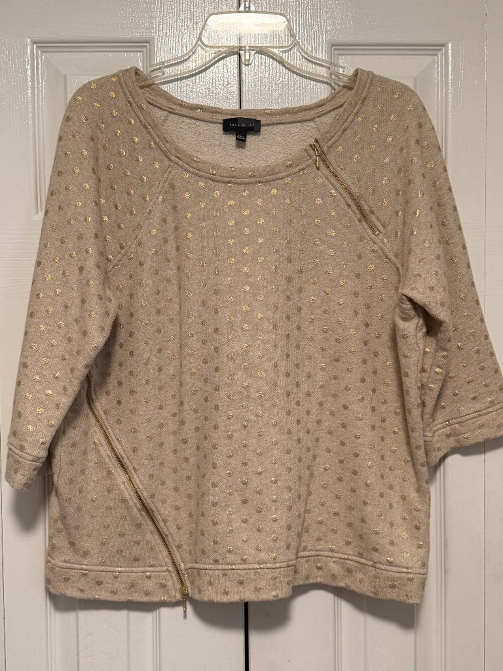 The Limited Gold Polka Dot Sweatshirt